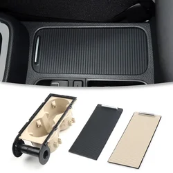Center Console Drink Holder Slide Shutter Curtain Slide Roller Blinds Storage Box Cover 5ND862531 for Volkswagen Tiguan Sharan