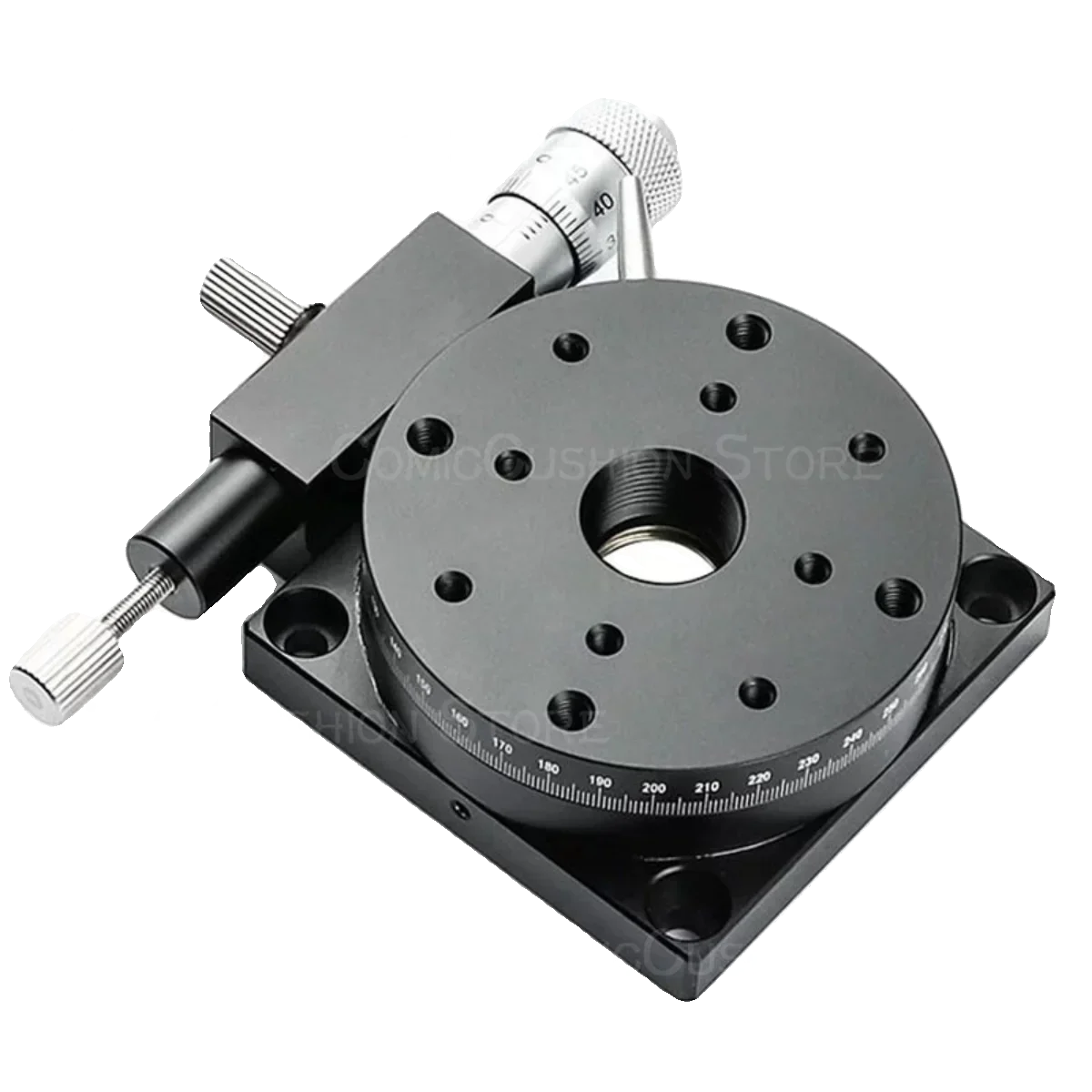 R-axis rotating platform High-precision displacement table 360 ° angle fine-tuning indexing disc Manual optical slide table