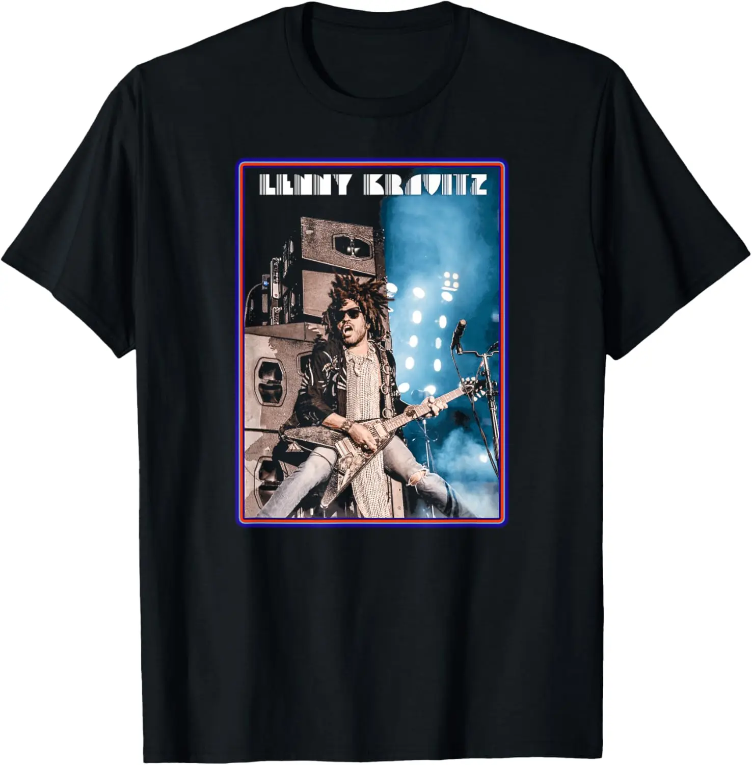 Lenny Kravitz – Live Guitar Poster T-Shirt