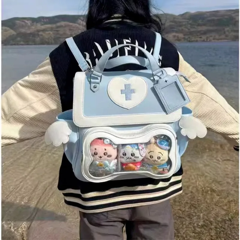 Ita Bag 2024 New Japanese Transparent Backpacks for Women Spring Sweet Cute Display School Bags Girls Teenage Rucksack