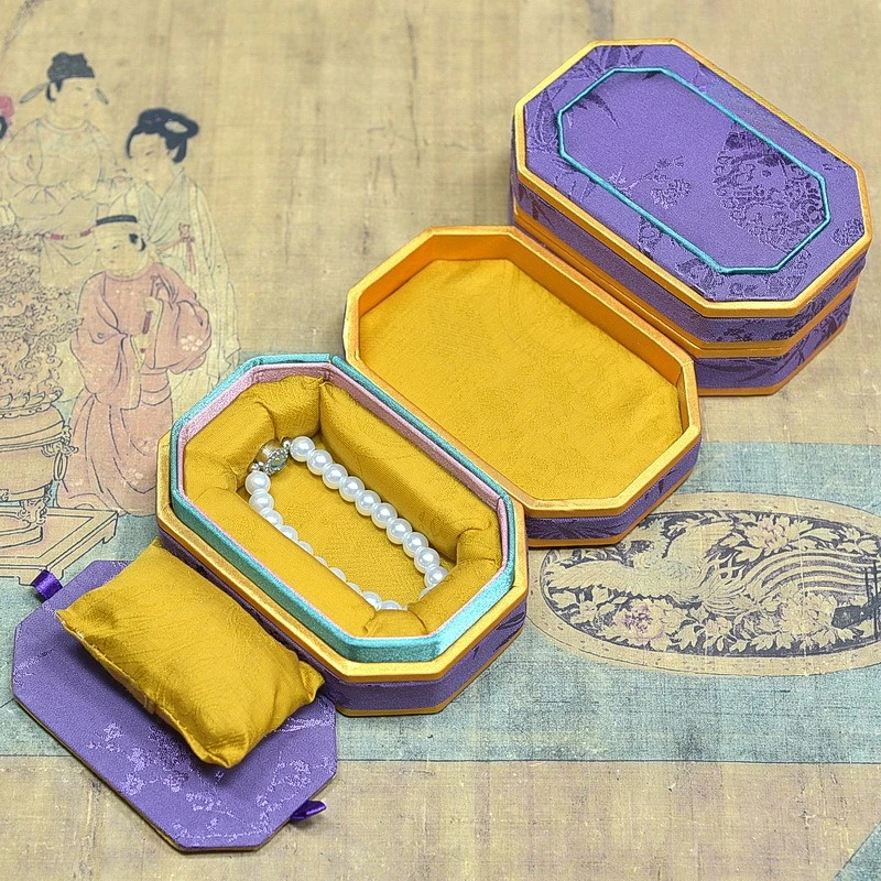 

Mini Jewelry Box Luxury Portable Jewellery Boxes Bracelets Necklaces Travel Display Case Lady Gift Packaging Jewelry Organizer