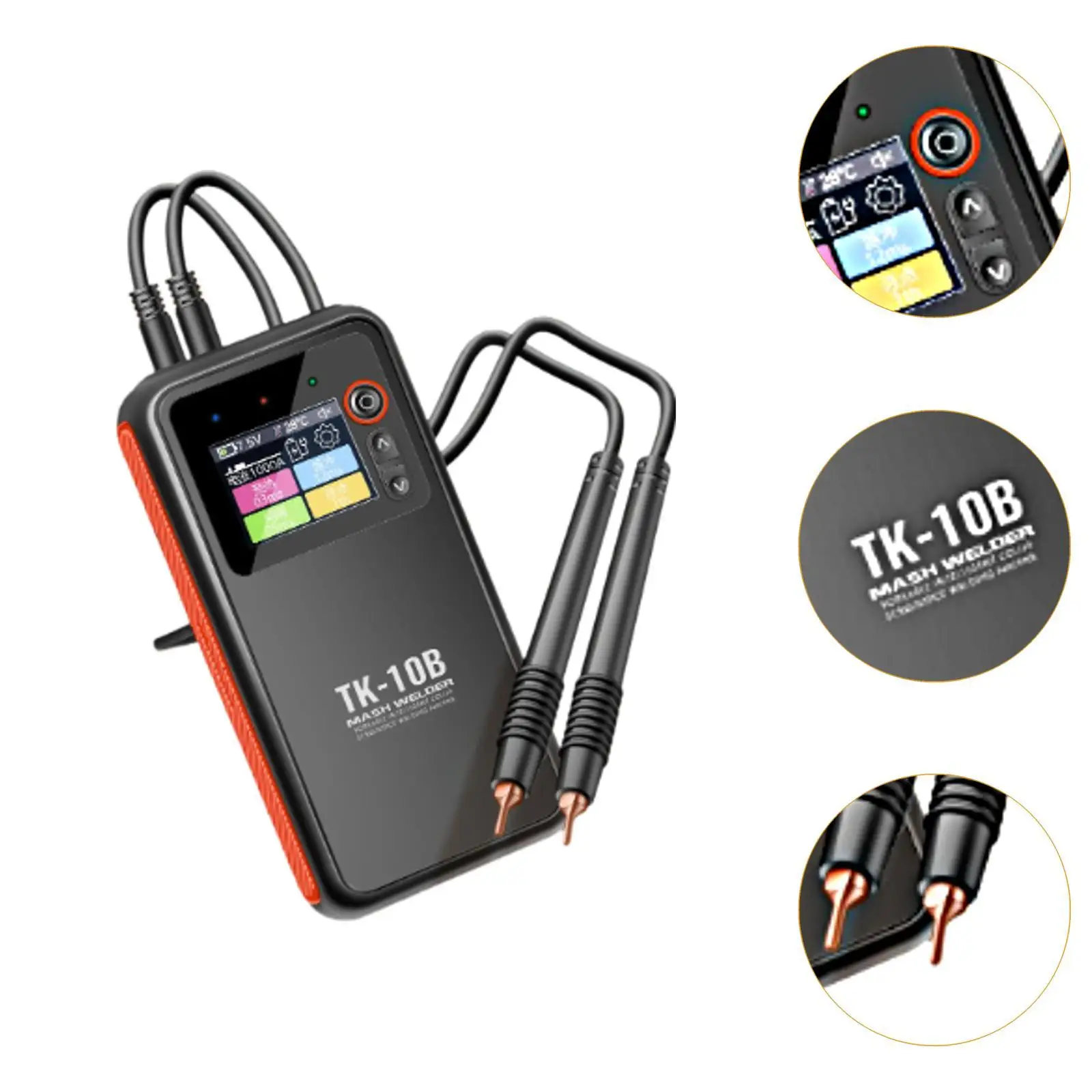 Handheld Battery Spot Welder Kit Professional 6.1x3.1x1.3inch Double Pulse