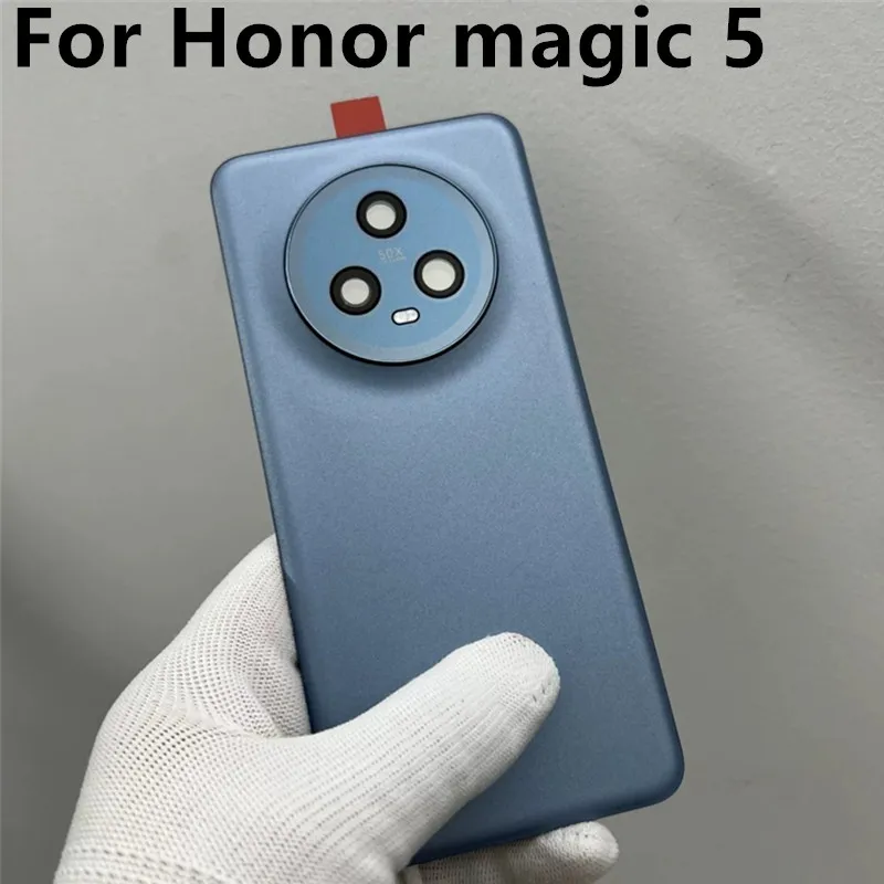 AAA+high quality For Honor magic5 Back Battery Cover Rear Door Housing Case Back Cover Camera With Lens Replacement  For magic 5