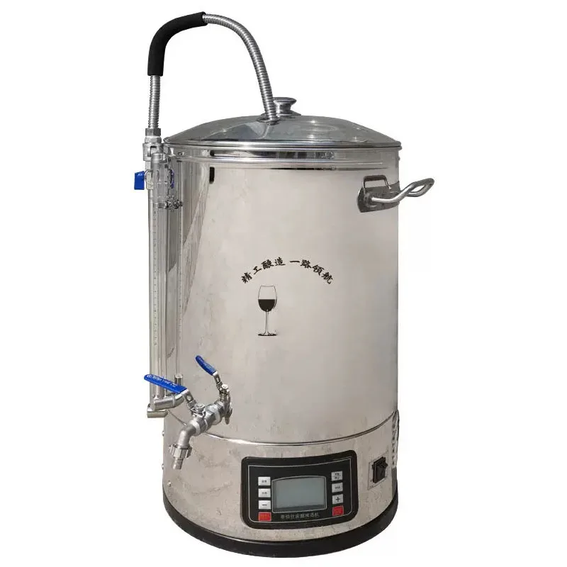 Stainless Steel Home Alcohol Distiller, Intelligent Temperature Control Wine Making Machine for Fruit Wine & Baijiu