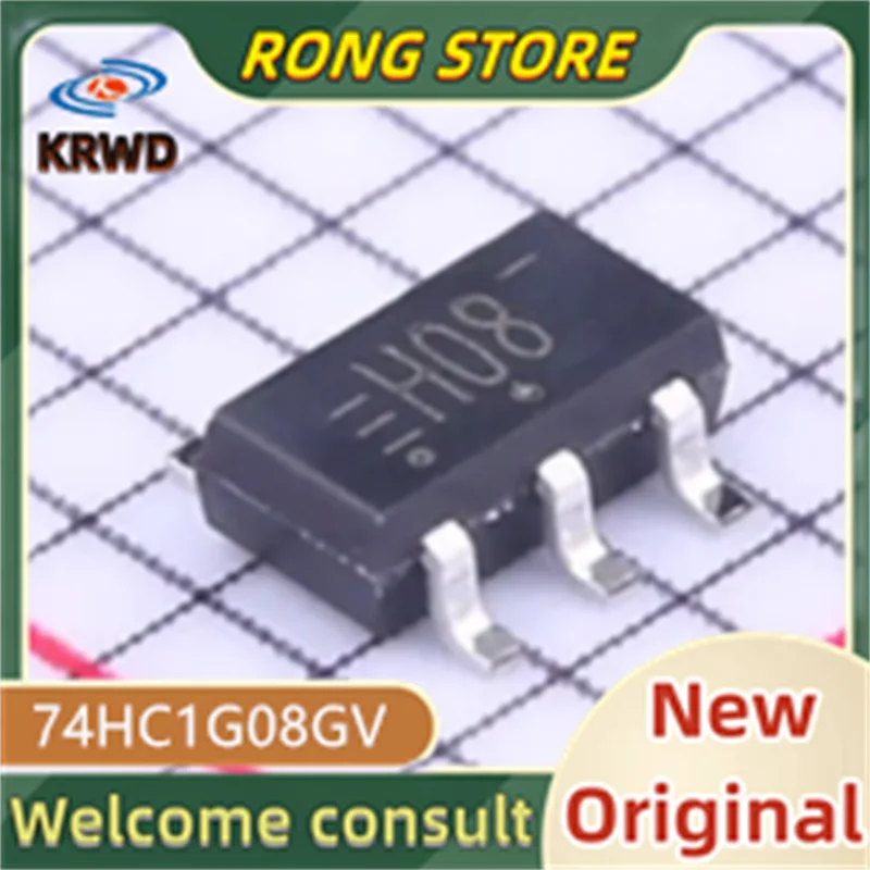 10PCS H08 New and Original 74HC1G08GV,125 74HC1G08G 74HC1G08 HC1G08