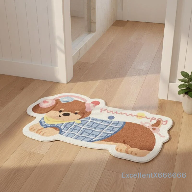 Dachshund-themed Diatomaceous Earth Bath Mat (40x60cm) – Highly Absorbent, Quick-drying, And Non-slip