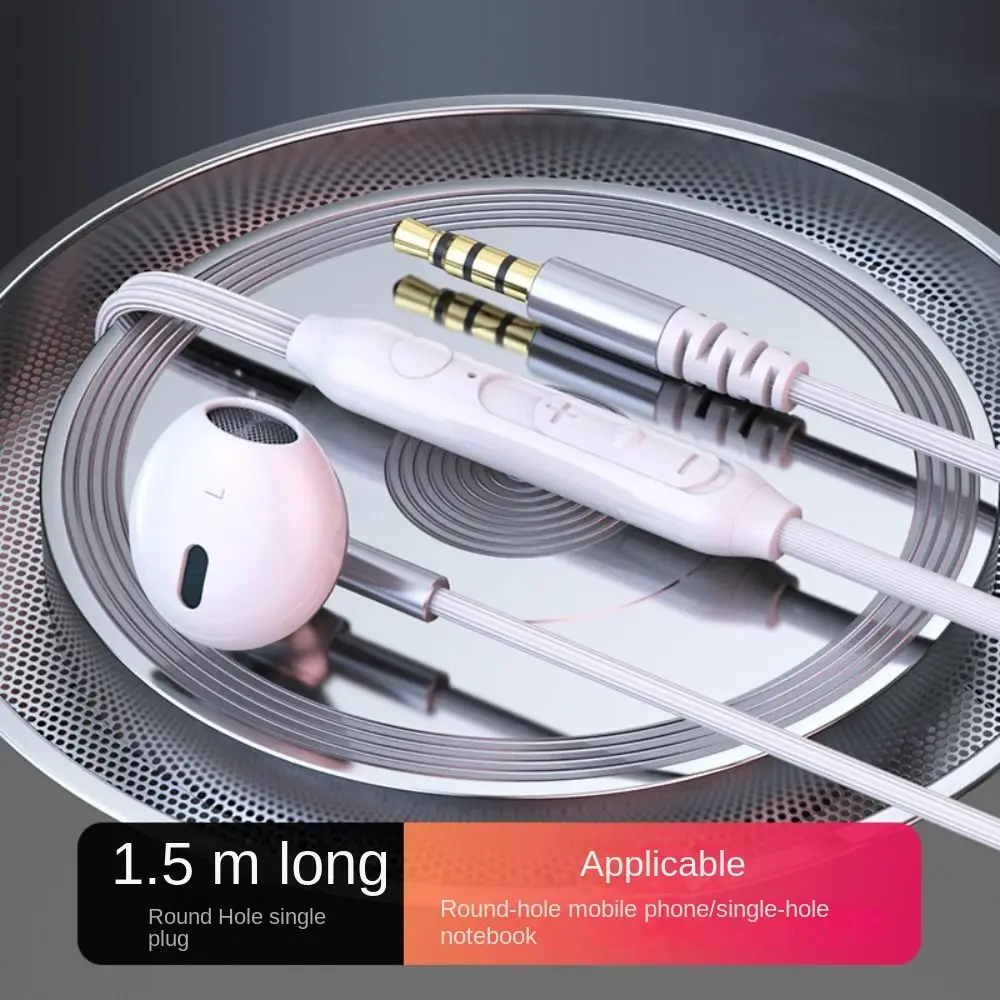 Cool 3.5mm Jack 3.5mm Wired Earphones in Ear Dual Plug Dual Jack Headphones Headset Stereo Wired Headset for Desktop/Computer/PC