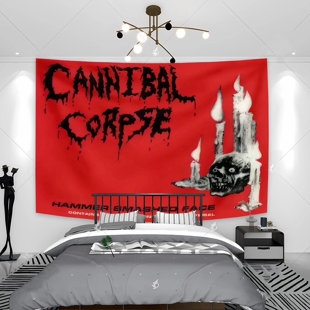 Cannibal Corpses Tapestry Home Decor Aesthetic Wall Hanging Bedroom Domitory Background Cloth Birthday Gift