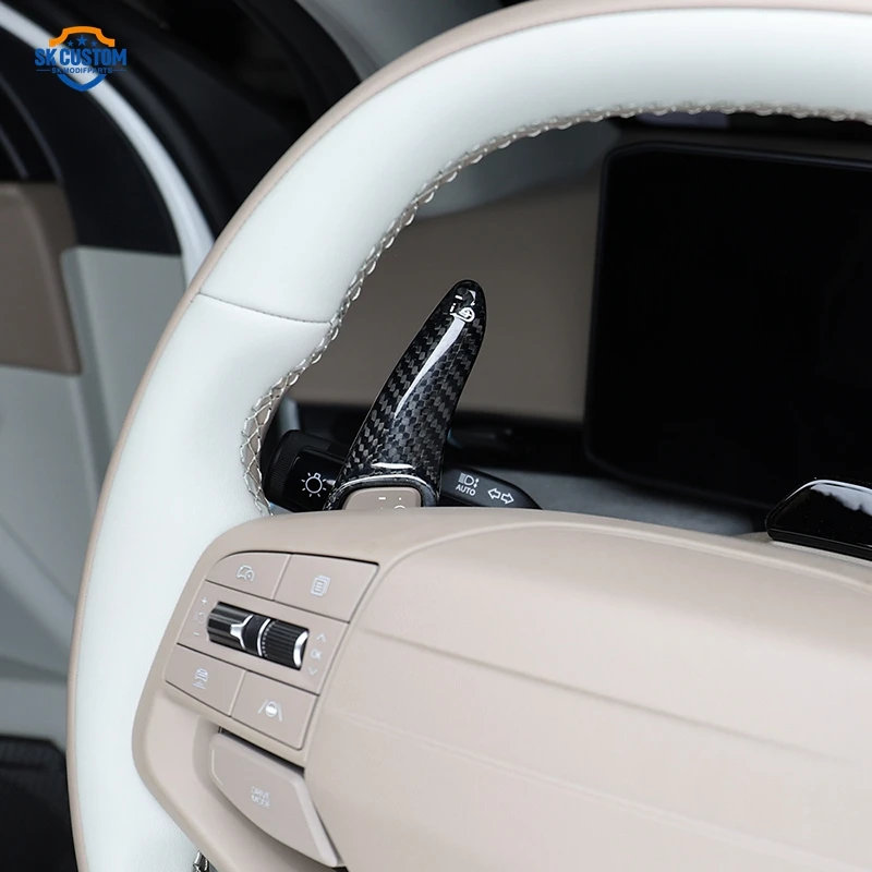 Picture 7: Carbon Fiber Steering Wheel Paddle Shifter for Kia EV3 EV4 GT Car Accessory Refit