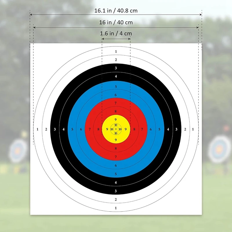 Papierowe cele łucznicze, łuk i strzały - do polowań na podwórku, akcesoria do ćwiczeń łuczniczych