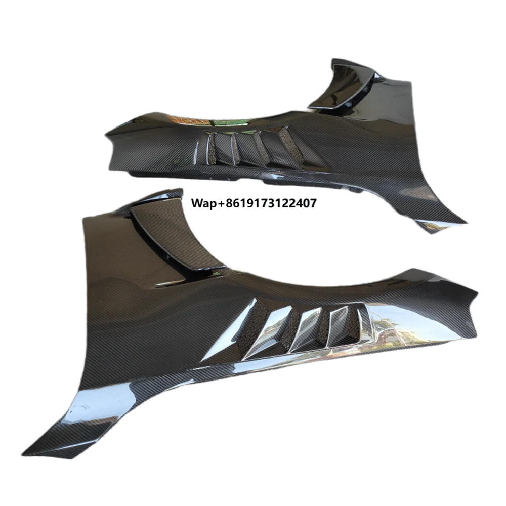 M2 per G87 2023+ Parafango anteriore in fibra di carbonio Design ventilato Kit carrozzeria aeronautica Ala per alettone anteriore Corpo in fibra di carbonio