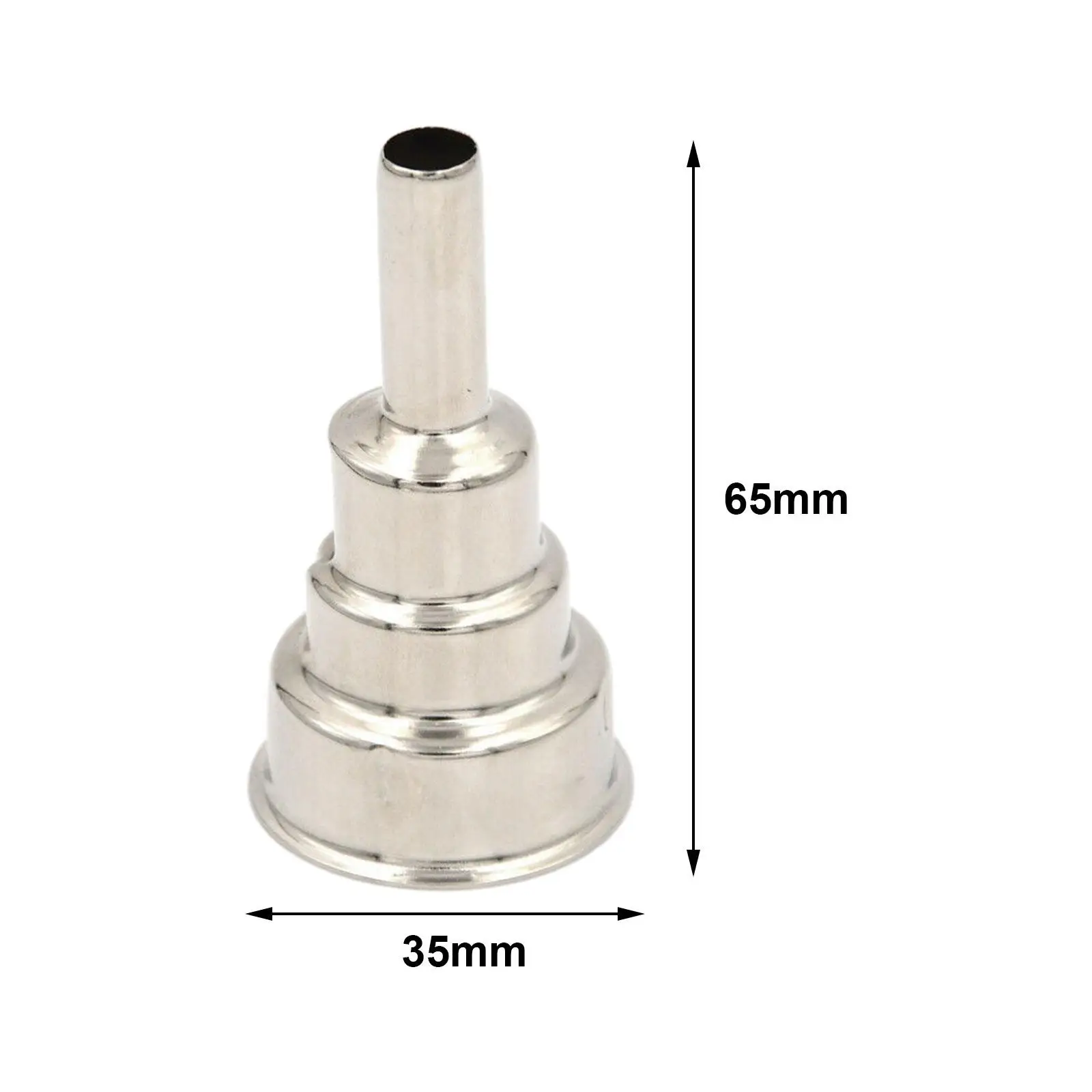 Heat Nozzle Hot Air Nozzle Accessories Attachments Building Hair Dryers for Heat Soldering Station Stainless Steel Hot Nozzle