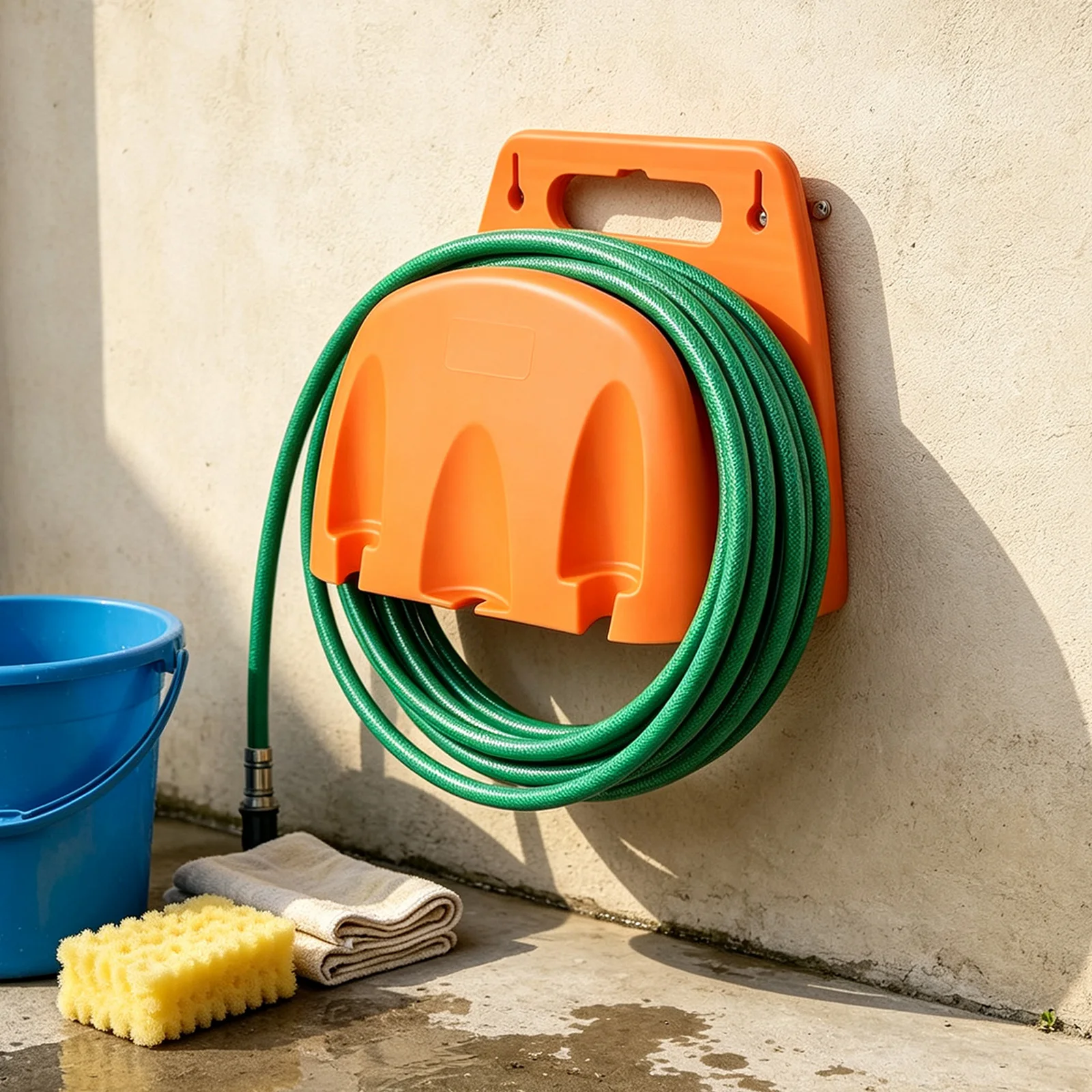 Wall Mounted Hose Holder for Storage and Management Suitable for Pool Hoses Extension Cords and Air Lines Wall