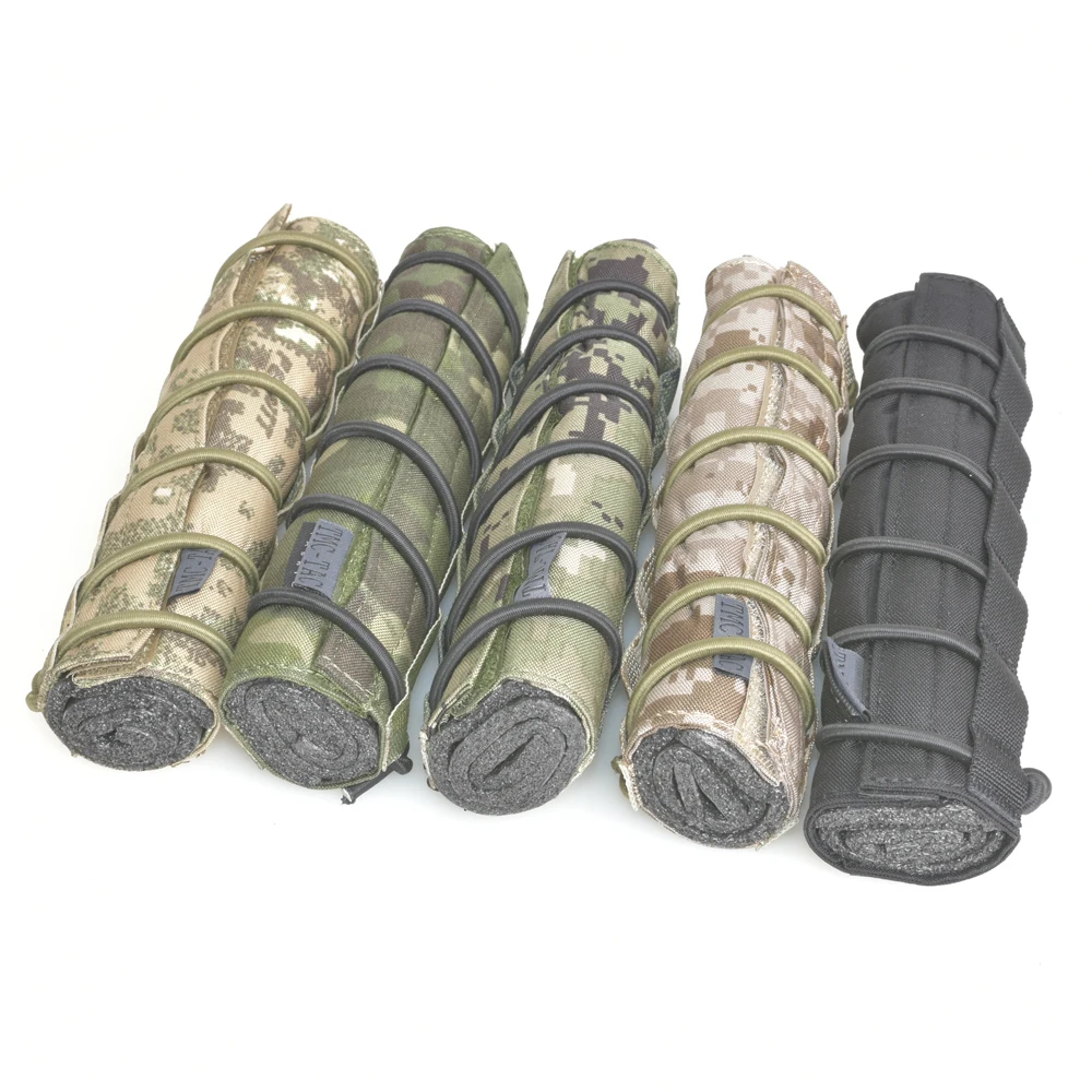 TMC Protective Tactical Hunting Equipment Suppressor Cover Bag Quick Release Storage Bag 22cm