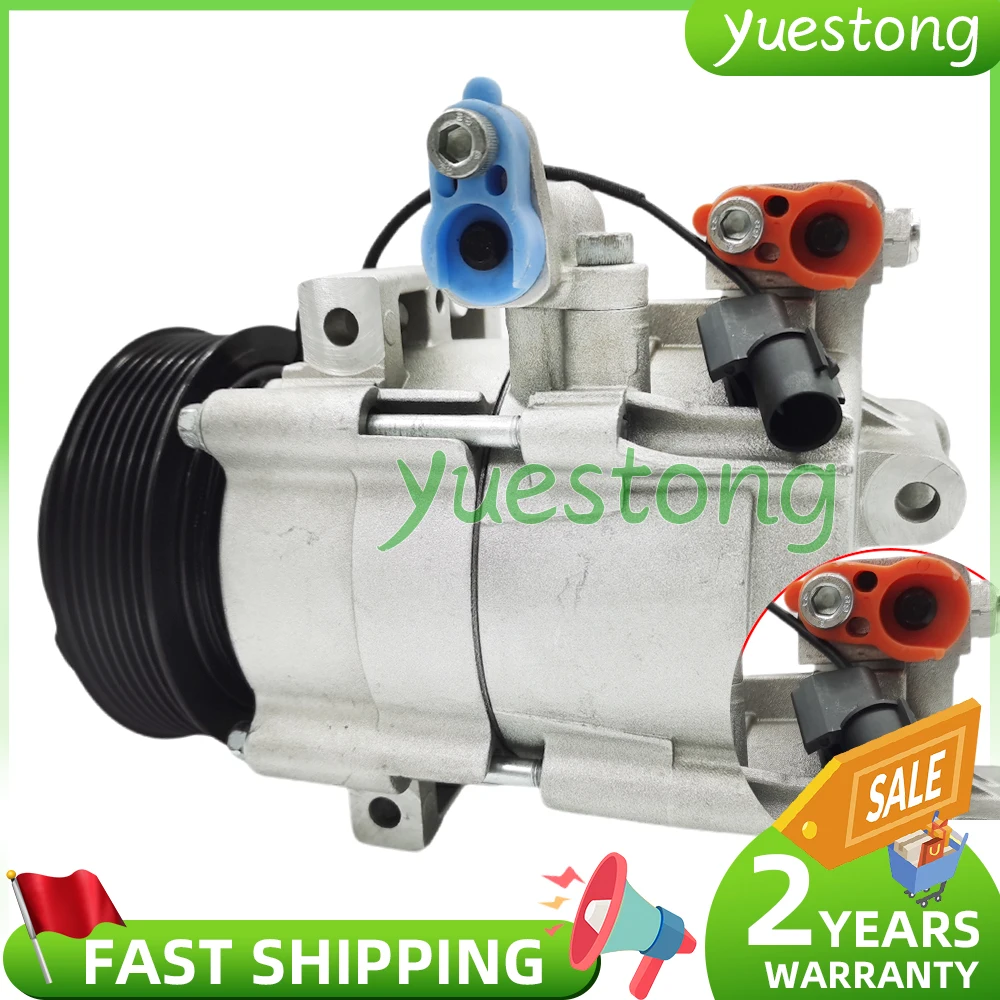 For Geely X7 GX7 TC8 Air Conditoning AC Compressor w 7 Grooves Pulley 810-14-121 81014121 GC9AB-03 GC9AB03 01714948