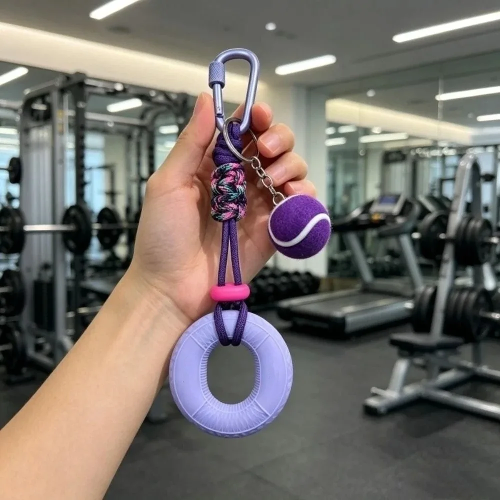 Soft Squeezable Material Grip Strength Trainer Compact Lightweight Creative Design Fidget Keychain Hand Finger Exercise