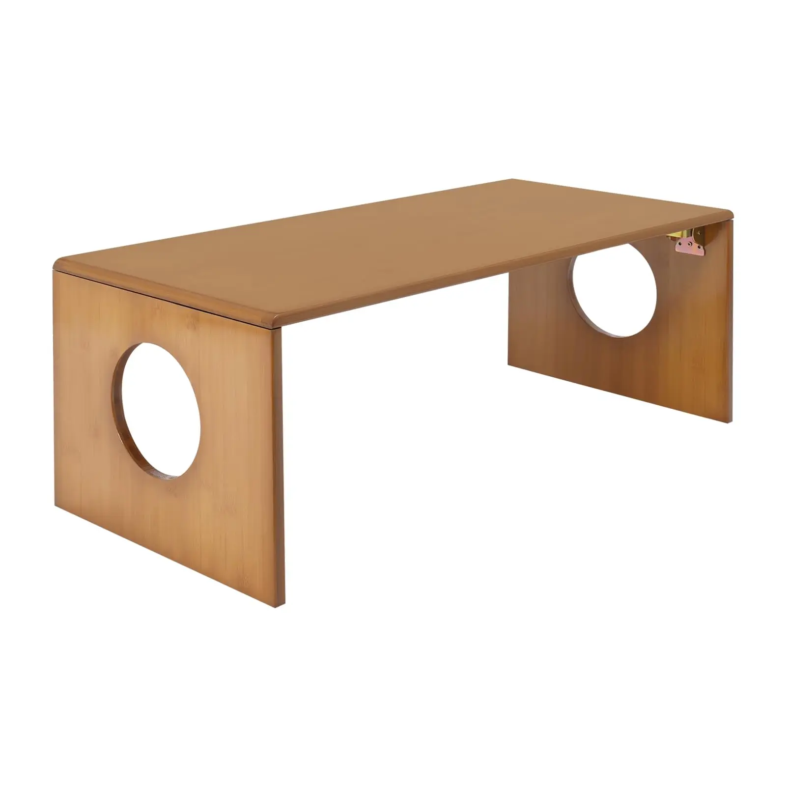Folding Floor Coffee Table 31.5*14.5*11.8in, Japanese Bamboo Wood Low Desks Portable Coffee Table, for Living Room