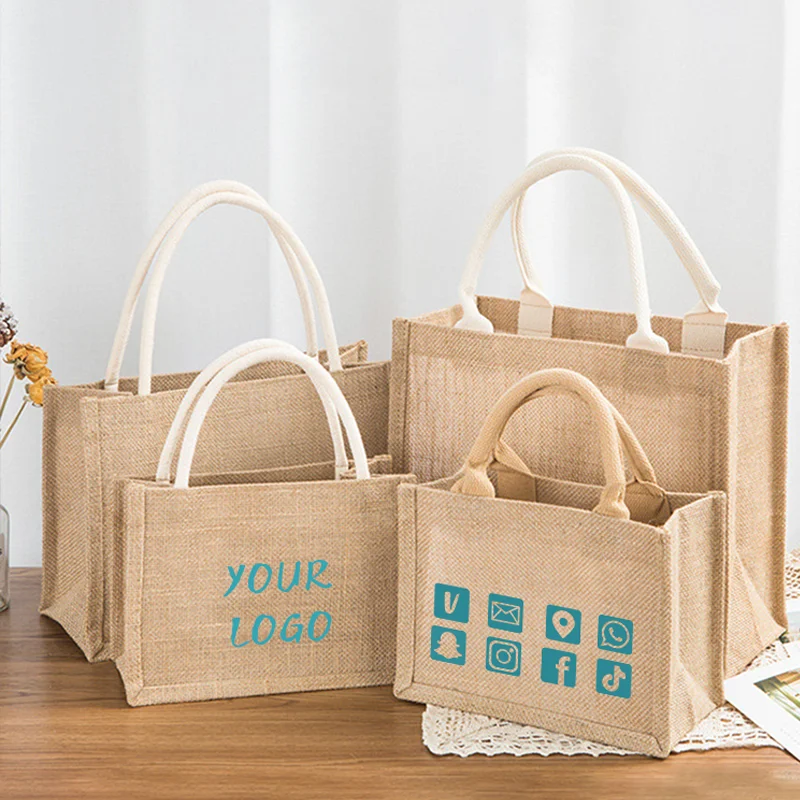 Event Party Shop - 5 high-quality linen bags, portable hand-held