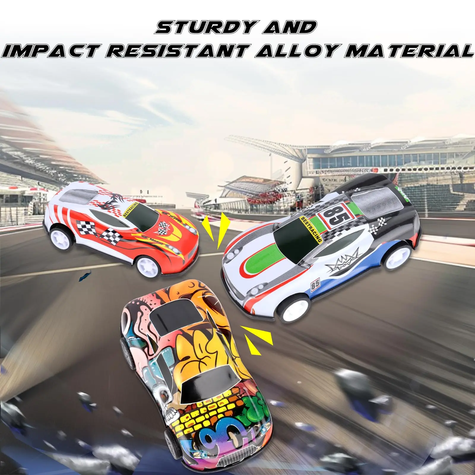 Car Set, Cars Toy, 21 Pieces Children's Car Toy, Car Toy, Mini Car Set, Toy Car Wind-Up Cars, Models Game for Children Boys