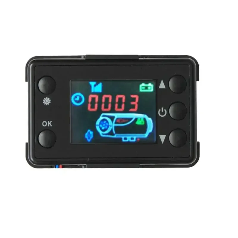 12V 24V Universal Controller Monitor พร้อมรีโมทคอนโทรลสําหรับรถยนต์ดีเซลที่จอดรถจอแสดงผล LCD Timing การตั้งค่า