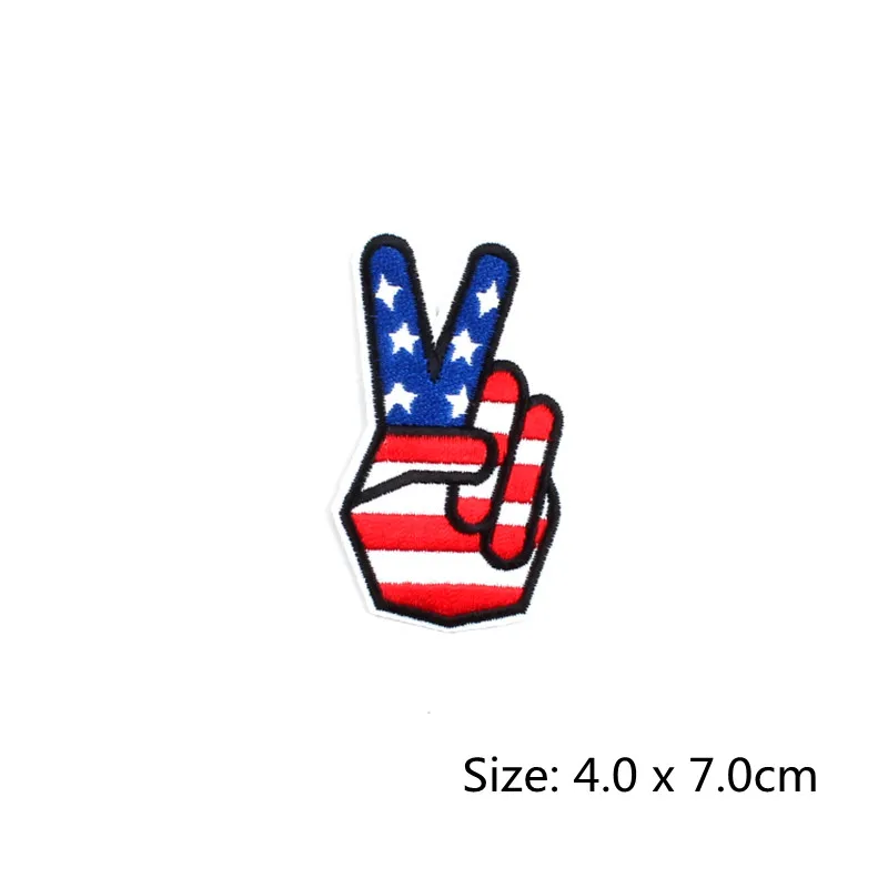 750pcs Embroidered Gesture Flag Patch
