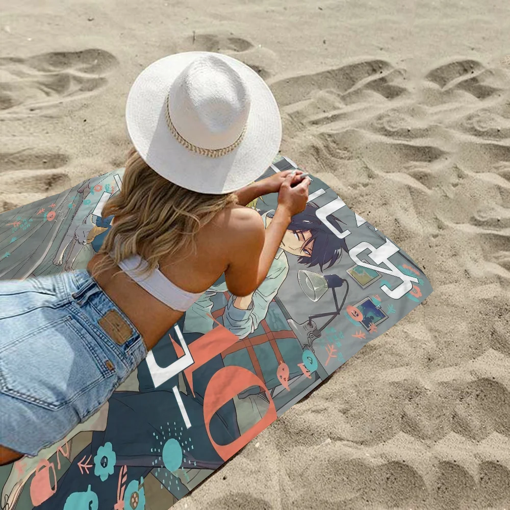 Hitorijime My Hero Microfiber Printed Beach Towel Mountain Climbing Yoga Beach Swimming Running Absorbent Soft Towel