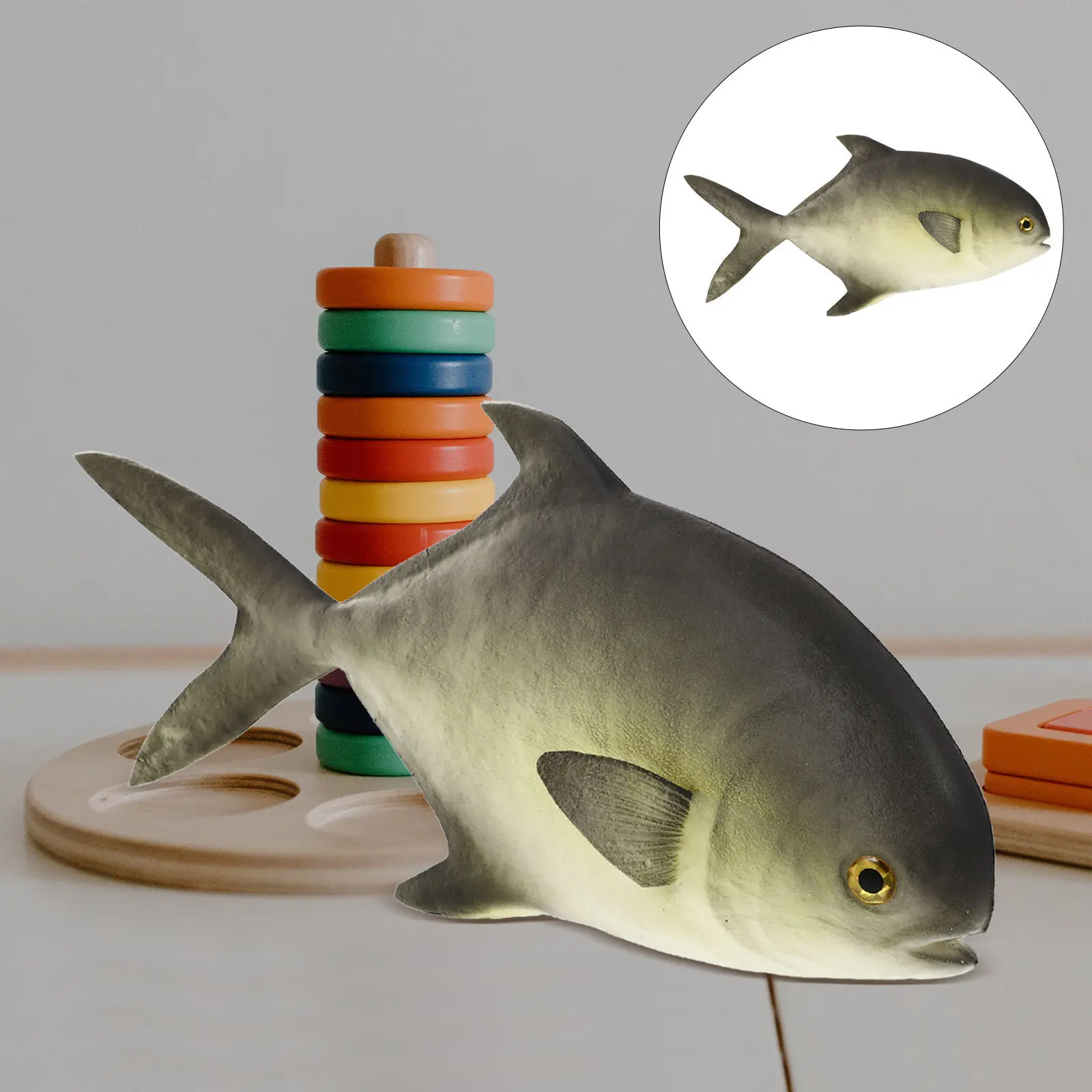 

1Pcs Simulation Fish Realistic Artificial Fish Decoration Desktop Ornament Educational Natural Plaything Desktop Decor