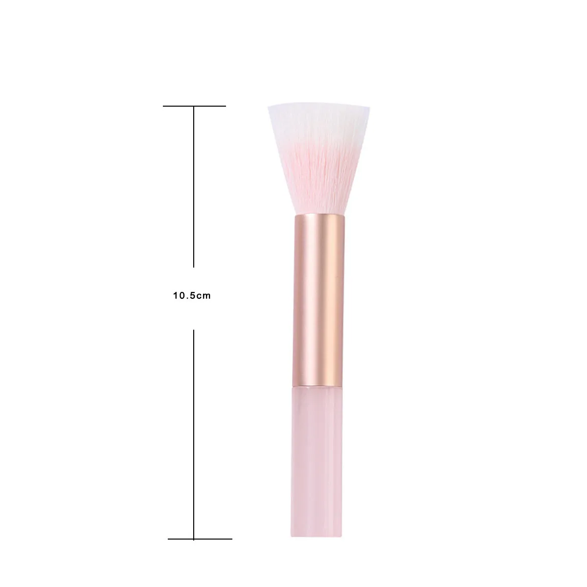 Pinceau à Blush, pinceau de pointillé, pinceau de pointillage à manche en plastique translucide, pinceau de mélange de couleur gelée, pinceau de surbrillance