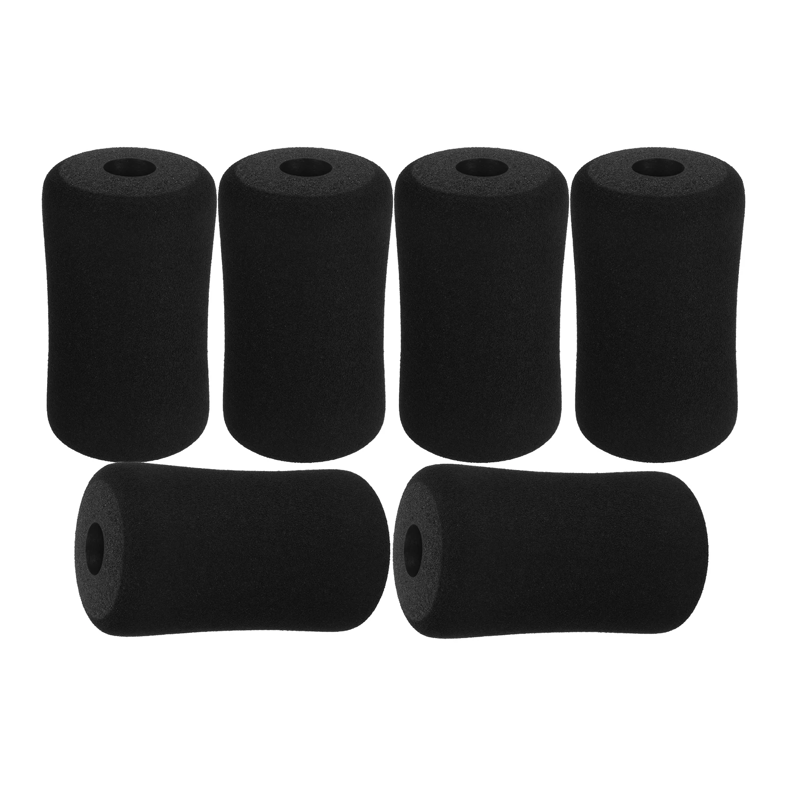 

6 Pcs Fitness Equipment Universal Gym Cushion Pads Black Exercise Machine Covers Replacement Foam Pads Leg Foam Roller