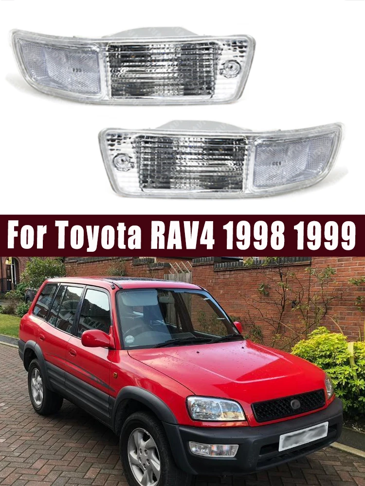 Auto Front Bumper Fog Light Driving Lamp Daytime Fog Day Lights Lamp Without Wire For Toyota RAV4 1998 1999 Assembly