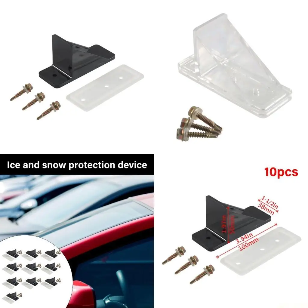 

10 Pack Metal Roof Snow Guards Designed with Seal Gasket and High Grade Screws