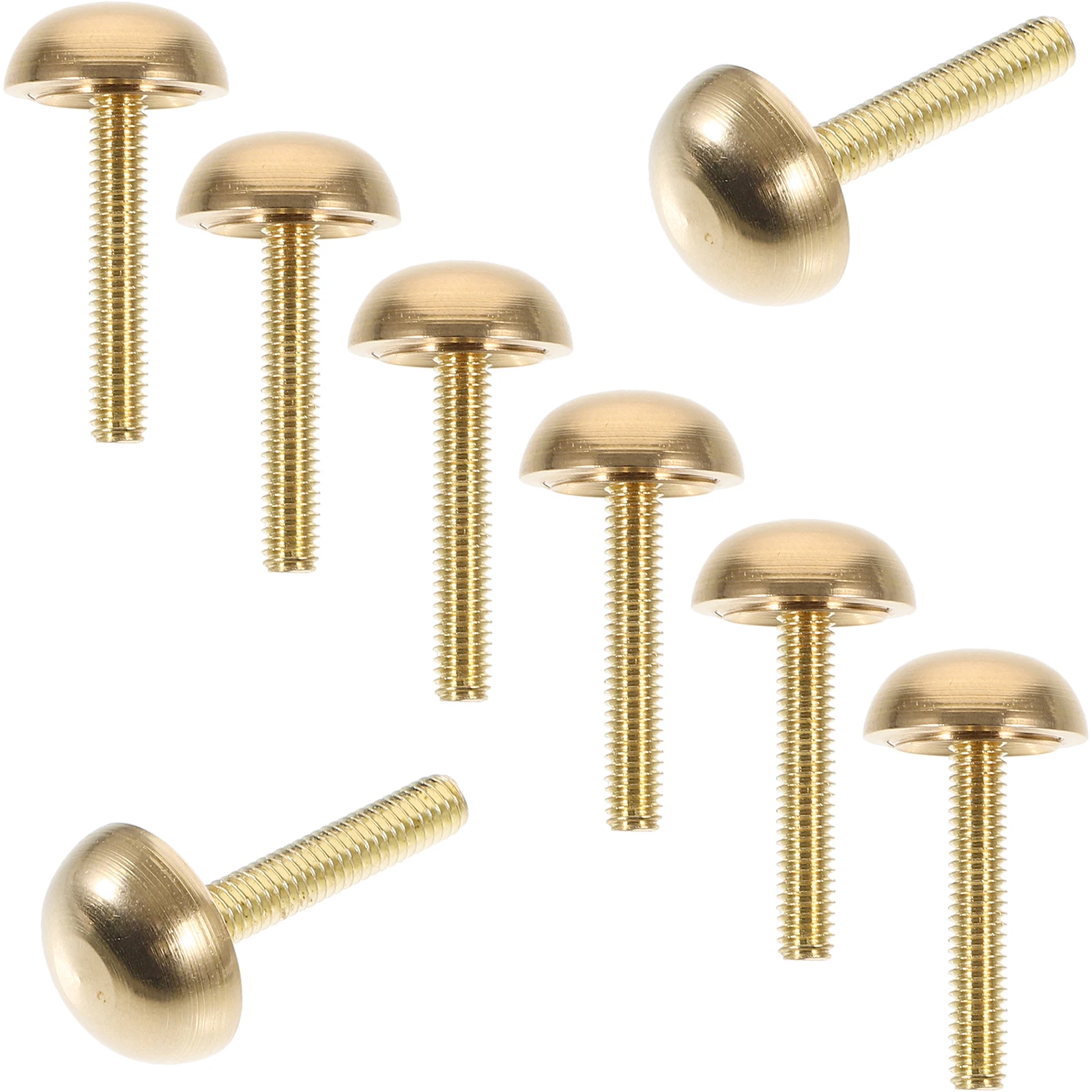 

8Pcs Decorative Screws Brass Screw Cap Covers Smooth Finish Fastening Fixing Hardware for Mirrors Wall Mounting
