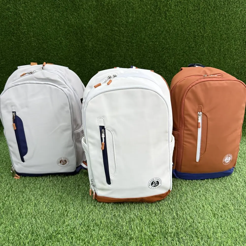 Wilson Tennis Bag Holds 2 Tennis Rackets Backpack French Open Shoulder Bag Court Racket Bag Men Women Padel Sports Backpack