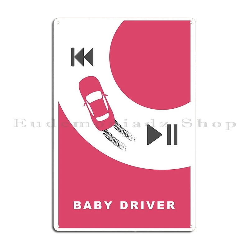 الخنصر سائق الطفل البديل الفيلم خمر 80s المشارك لوحة معدنية المشارك حانة خلق جدار كهف مضحك شخصية تين تسجيل ملصق