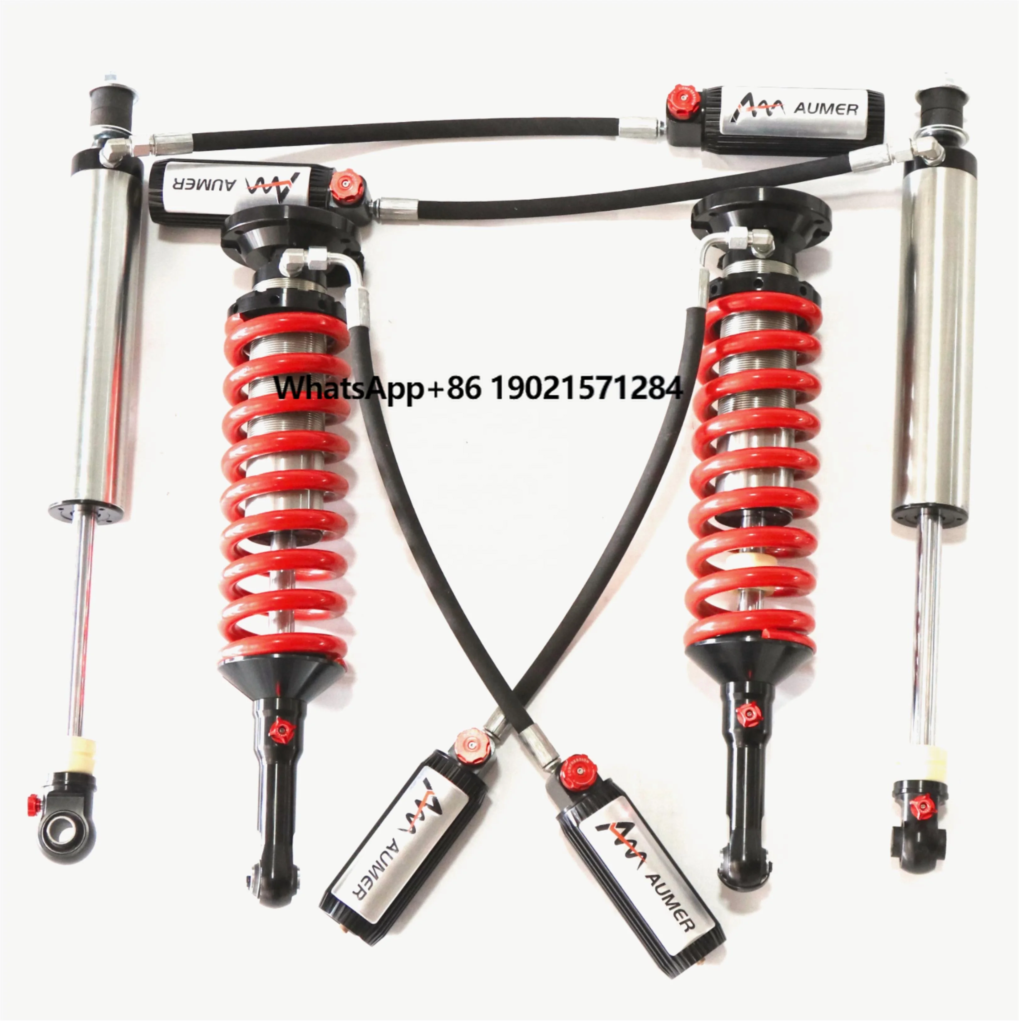 Aumer Off Road Rebound Compression Adj. Shock Absorber Lift Suspension Kit for Lexus GX460 GX470 Prado120 150 FJ Cruiser