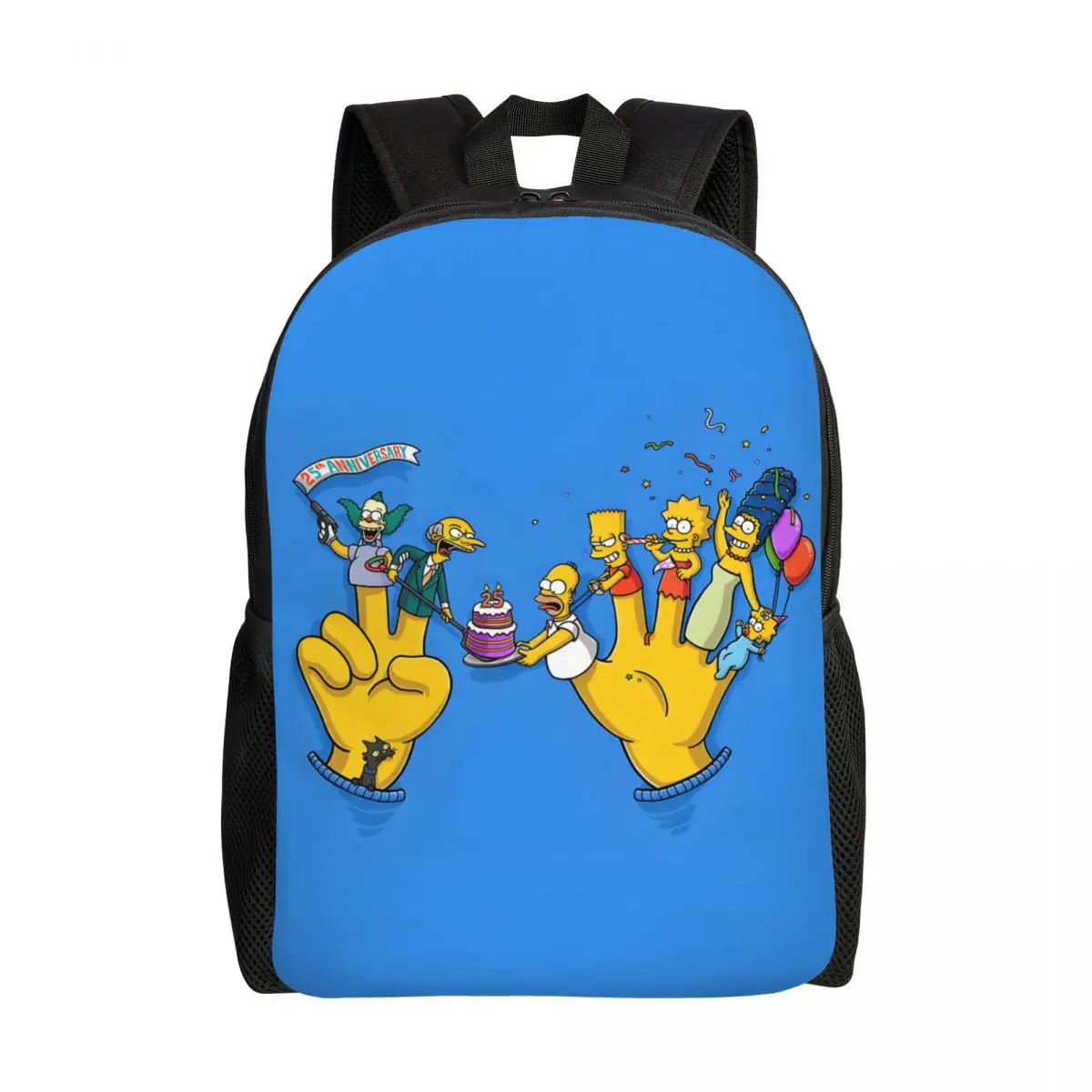 

Рюкзак для ноутбука Simpsons на заказ, мужской и женский модный рюкзак для школьников, анимированные сумки для ситкомов