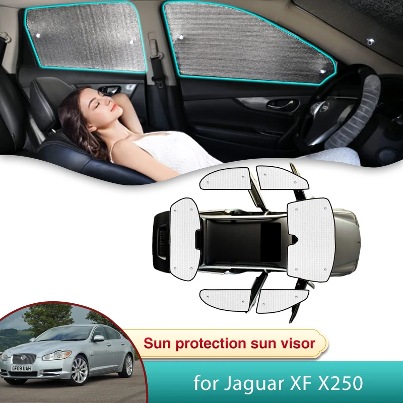 Car Sun Shade for Jaguar XF X250 2008 2009 2010 2011 2012 2013 2014 2015 Auto Sunshade Windshield Privacy Shading Accessories