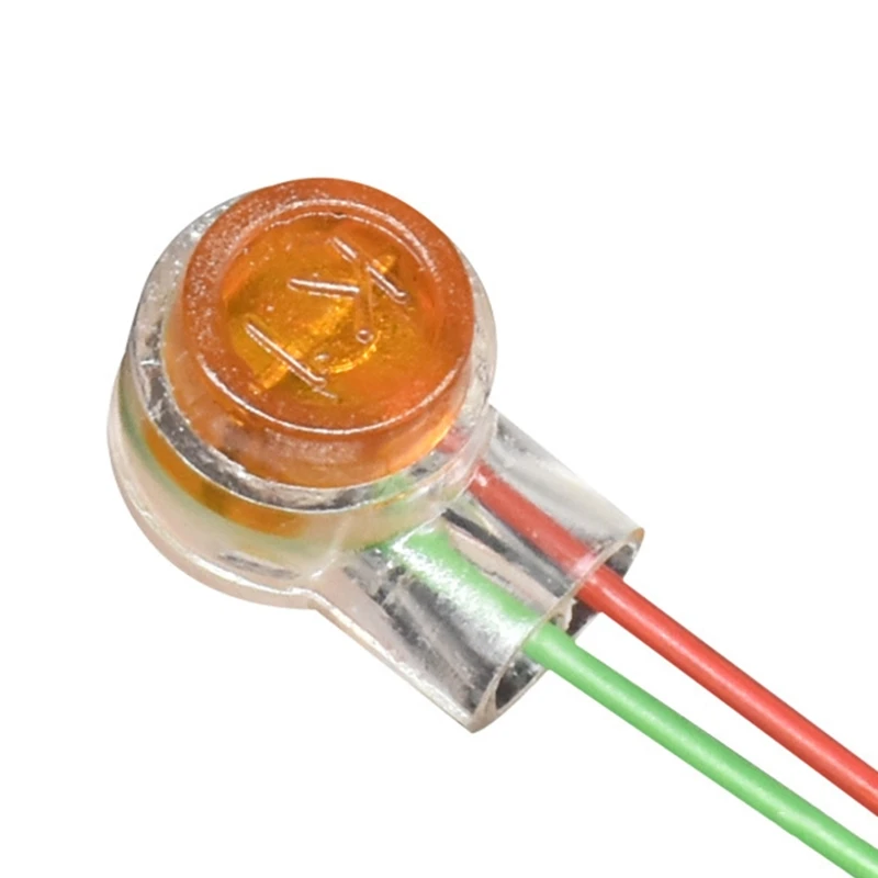 Гелевый соединитель 1-портовые соединители проводов, оранжевый прозрачный (упаковка из 200 шт.), Прямая поставка