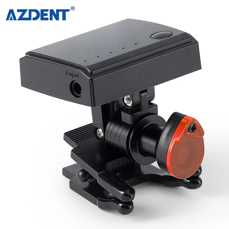 Lámpara frontal inalámbrica con lupa Azdent 5w 2026 con filtro óptico, luz médica con clip
