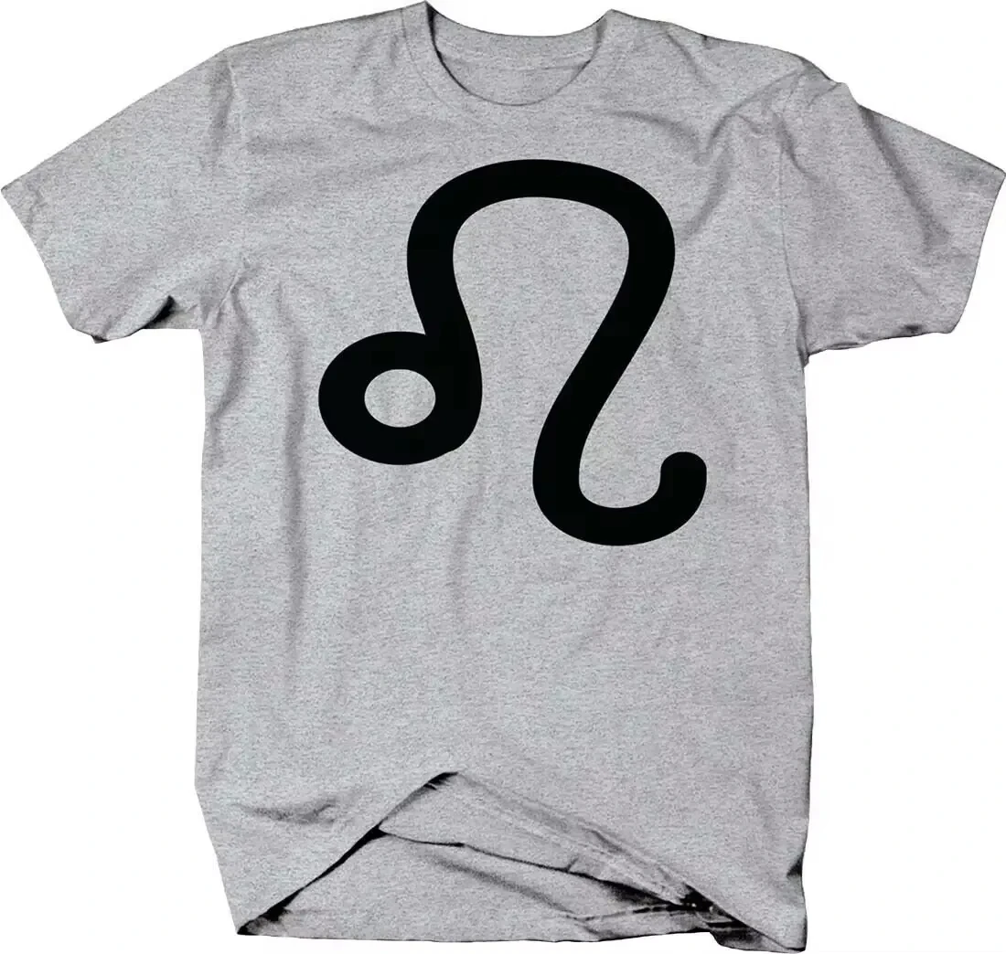 ليو الأسد رمز 23 أغسطس 22 تي شيرت علم التنجيم بعلامة زودياك. الصيف القطن قصير الأكمام س الرقبة رجل تي شيرت جديد S-3XL #1