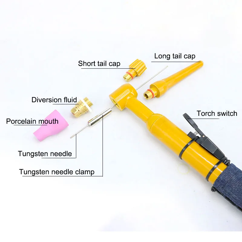 5M QQ-150A TIG Welding Torch Air Cooled Tig Torch with Flexible Copper Cable QQ-150A Agon Arc Welding Gun