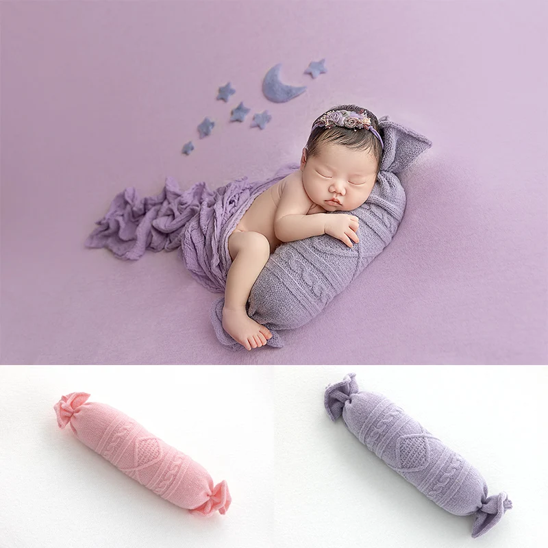 Neugeborene Fotografie Süßigkeiten Kissen Baby posiert Creme Stil Kissen Säugling Kuscheln Unterstützung Requisiten Studio Shooting Foto Requisiten