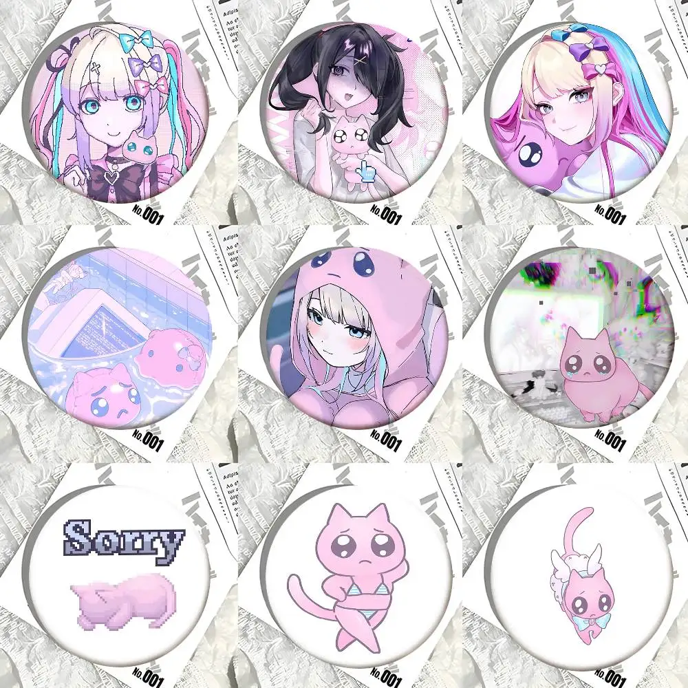 Needy Girl Overload Love Forever Cat Round Badges Can Be Used To Decorate Clothes And Backpack Pins