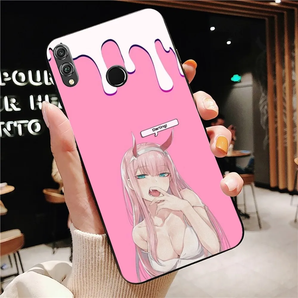 Darling In The Franxx Zero Two 002 Phone Case For Huawei Honor 10 lite 9 20 7A 9X 30 50 60 70 pro plus Soft Silicone Cover