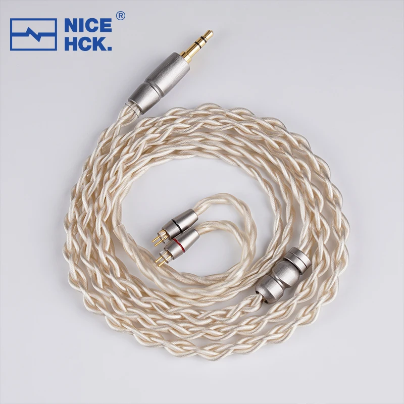 NiceHCK LightLove 7N Silver Plated High Conductivity Copper+Alloy Copper HIFI Audio Cable 3.5/2.5/4.4 MMCX/2Pin for SSR EA500