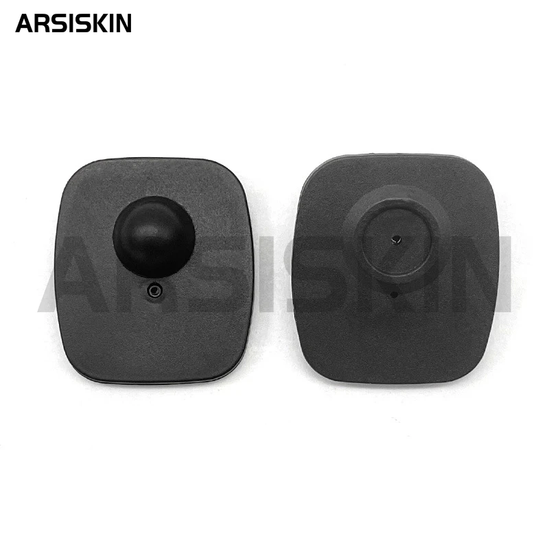 100 قطعة علامات مضادة للسرقة Rf 8.2 ميجا هرتز مربع صغير EAS ملابس أمنية للبيع بالتجزئة علامات صلبة لمتجر الملابس سوبر ماركت مع فتح دبابيس