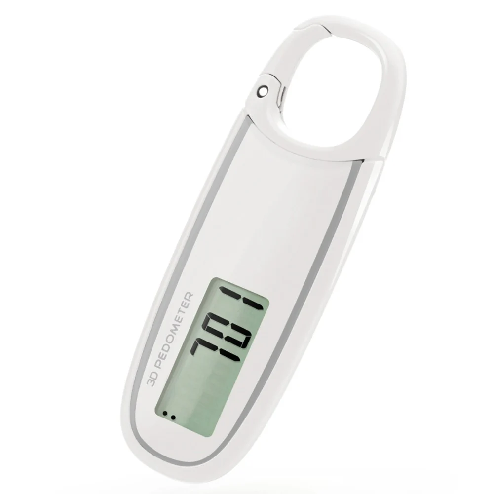 Lightweight Pedometer 3D Pedometer Robust Materials Spring Carabiner Versatile Attachment Accurate Step Counting