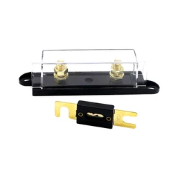 【2PCS】ANL-H Transparent Car Fuse Box ANL Fuse Holder Distribution in line 0 4 8 GA Positive With ANL Fuse Fusible【30A-500A】