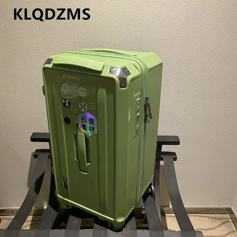 KLQDZMS Luggage Travel Bag Large Capacity Trolley Bags ABS + PC Boarding Box Women's Password Box Universal Wheel Suitcase