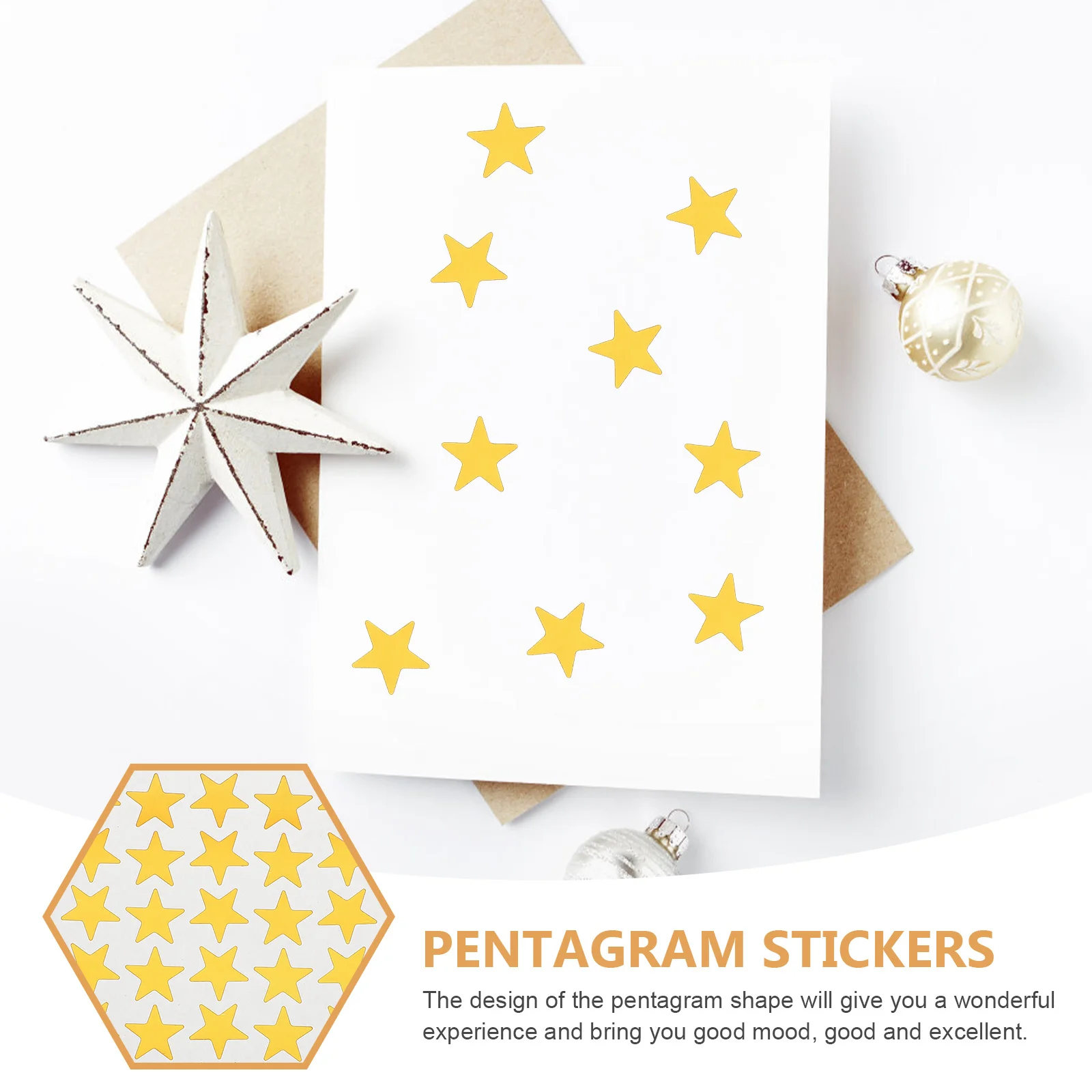 

2 Bags Kindergarten Reward Stickers Pentagram Shaped Decorative Self-Adhesive Classroom Motivation Teacher Appreciation Labels